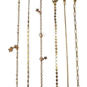 FREE WITH PURCHASE- Gold Chain Bracelet Set